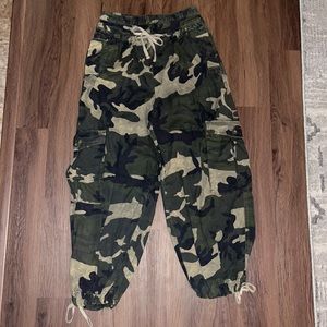Free people camouflage cargo pants